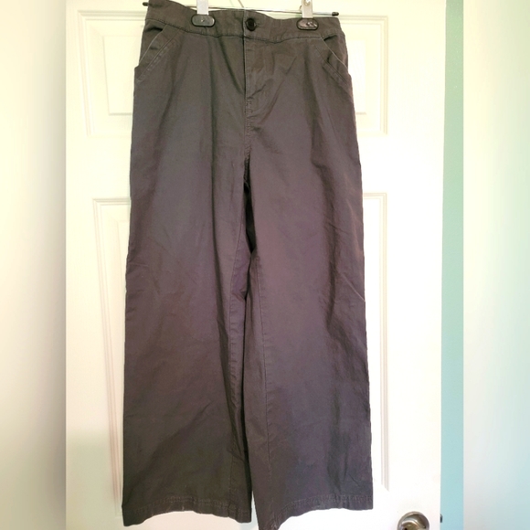 Pact Pants - Pact Slate Gray Wide-Leg Utility Pant S